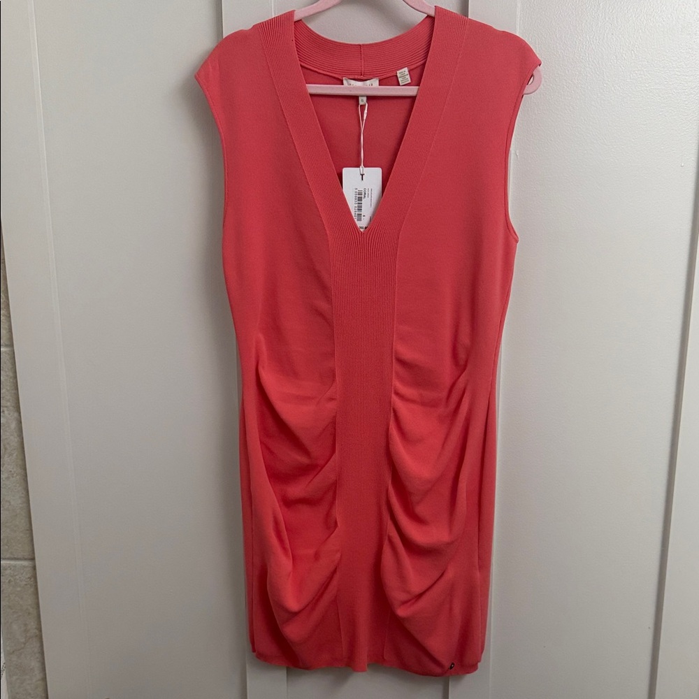 Ted Baker London Coral V-Neck Mini Dress